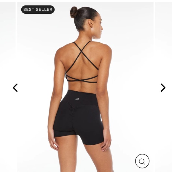 CSB Lexi Crop Strappy Sports Bra - Picture 4 of 5